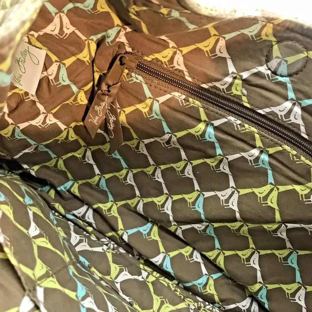 Vera Bradley Sittin' in a Tree Hobo Bag Large Rolled Double Handle Retired Purse
